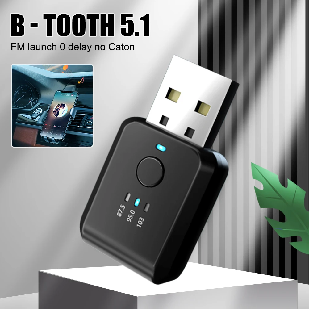 

Car Bluetooth 5.1 FM01 Transmitter Receiver Handsfree Call Mini USB Power Car Kit Auto Wireless Audio For Car Fm Radio