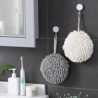 2022quick drying hand towel spherical wall mounted super absorbent soft touch towel chenille fabric kitchen and bathroom accesso