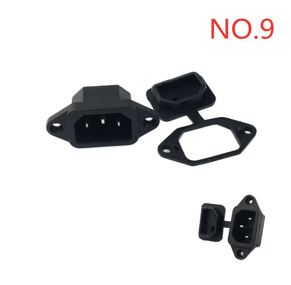 

Черный разъем питания IEC 320 C13