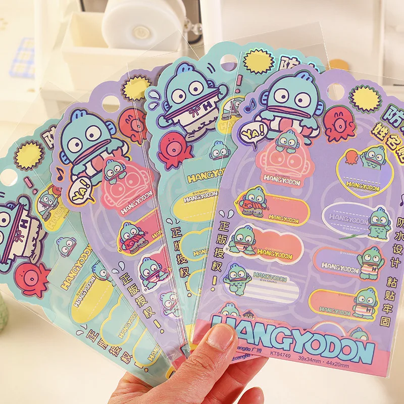 20pcs/ лот Sanrio Hangyodon имя стикеры милые водонепроницаемый скрапбук DIY дневники
