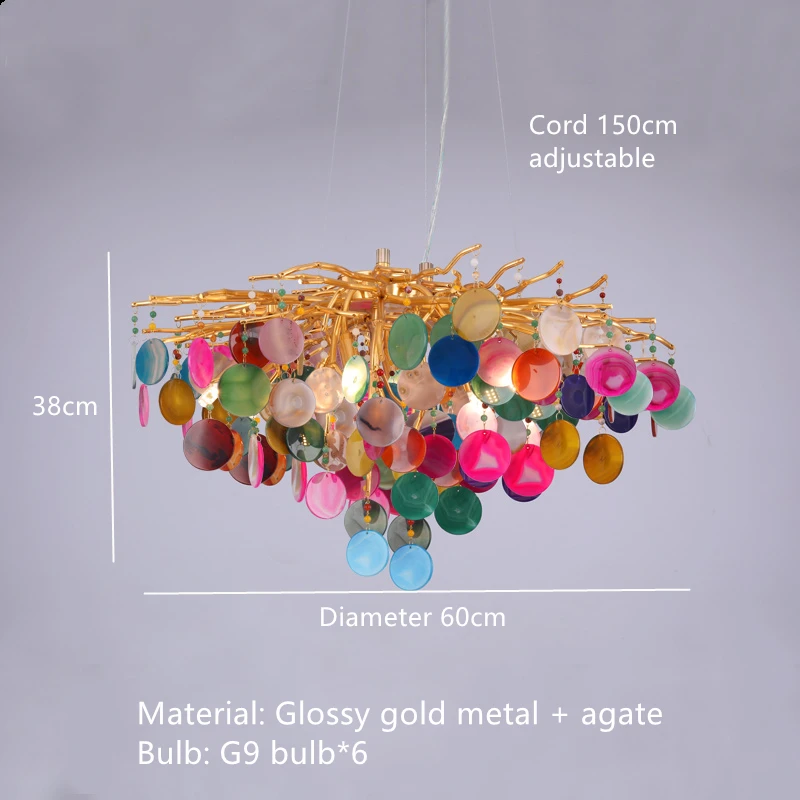 

Люстра JIANKEXING скандинавского стиля из агата