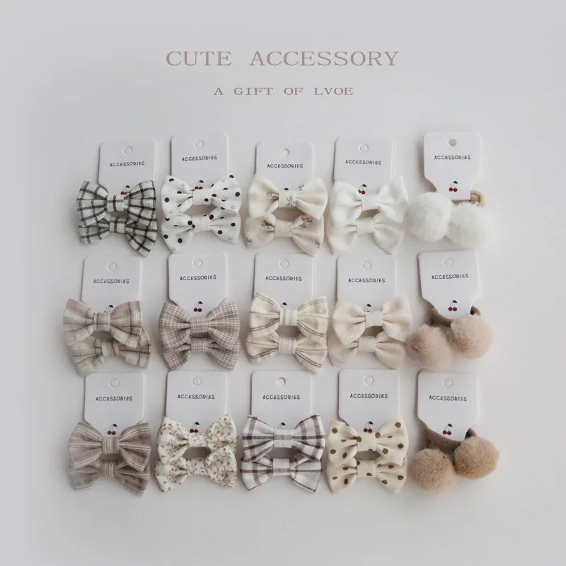 Handmade Elastic Hair Bow for Girls Children's Headwear Accessories Cute flower ties Lovely Rope 10Pcs per Lot