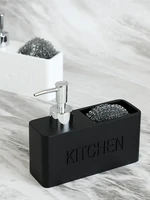 modern kitchen soap dispenser set liquid hand soap dispenser pump bottle brushes holds and stores sponges scrubbers and brushes