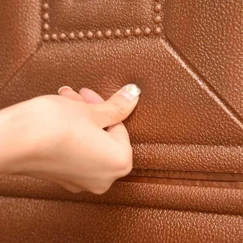 

10/ 5pcs Self-adhesive Soft Headboard 3d Stereo Wall Stickers Living Room TV Background Wall KTV Decorative Waterproof Wallpaper