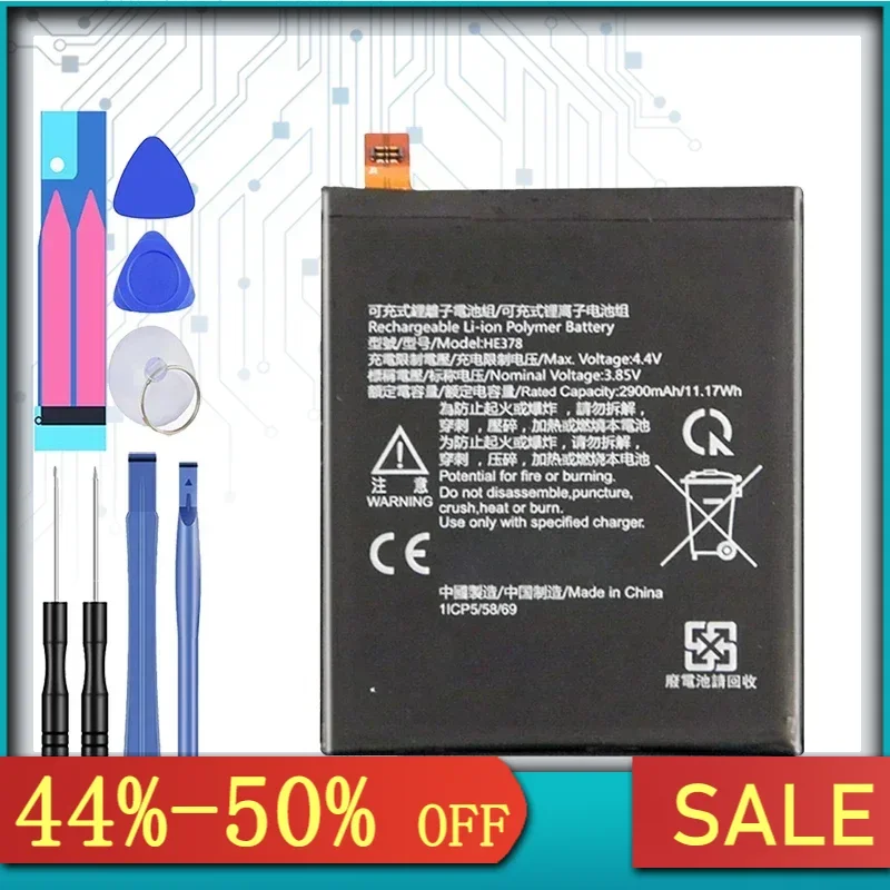 Аккумулятор мобильного телефона 2900 мАч для Nokia HE378 HE 378 Высококачественная