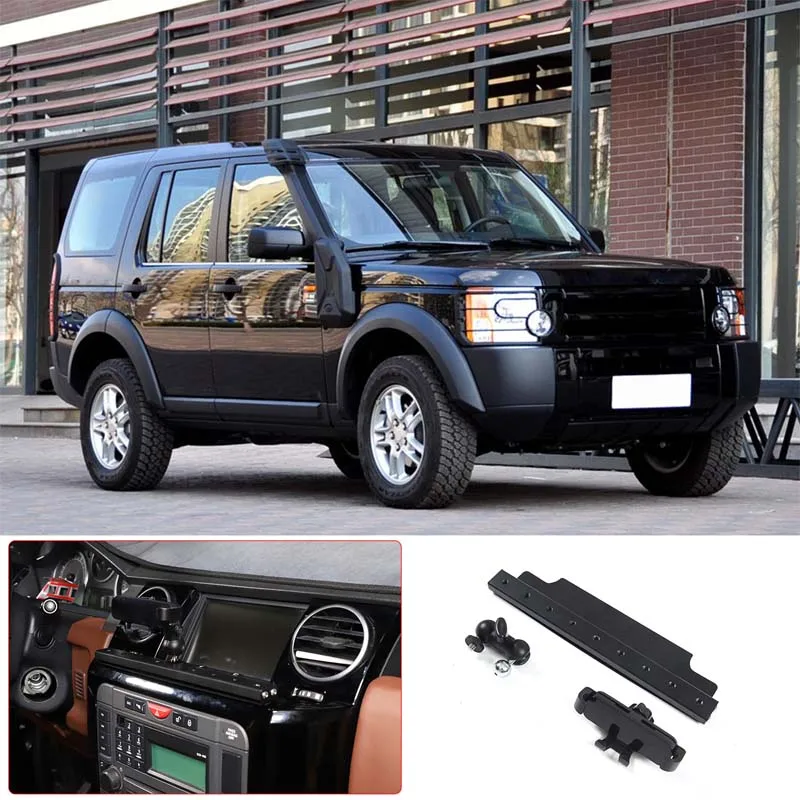 

For Land Rover Discovery 3 LR3 2004-09 Aluminum Car Central Control Mobile Phone Bracket GPS Navigation Bracket Car Accessories