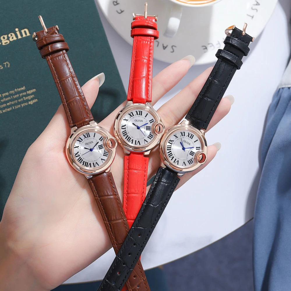Couple Watch Round Blue Balloon Sapphire Fisheye Calendar Steel Band Folding Buckle LeatherLover gift Men's/Women's Watch