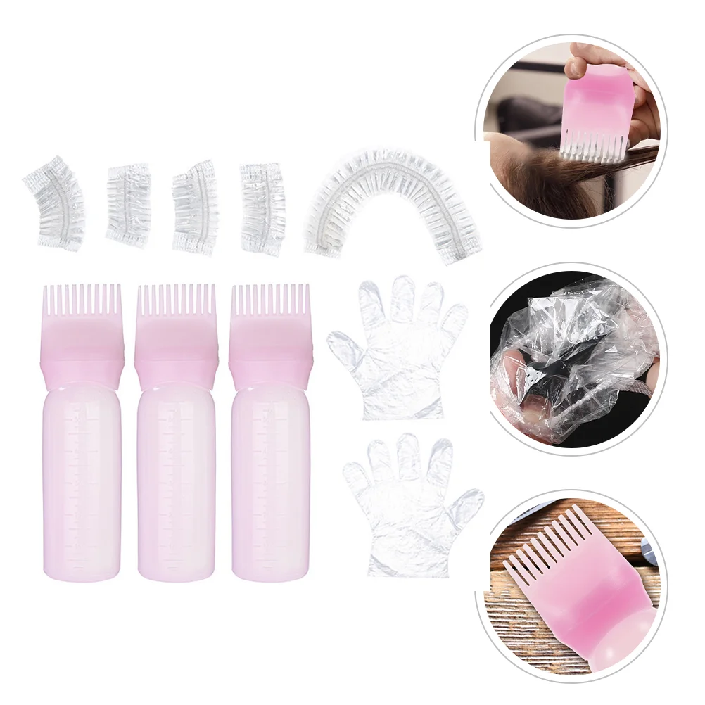 

Tool Kit Oil Bottles Hair Hairstyling Gloves DIY Dye Tools Accessories Applicator