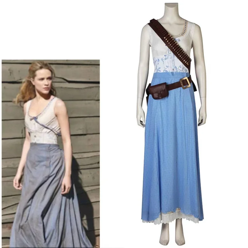 Костюм для косплея Долорес Абернартия платье женщин полный комплект