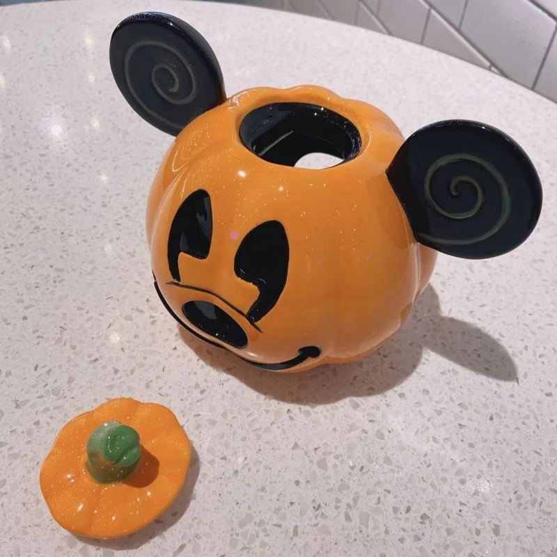 

Disney Ограниченная серия Микки Маус Хэллоуин тыква Джек-о-фонарь Симпатичный Керамический подсвечник декоративные украшения детские подарки