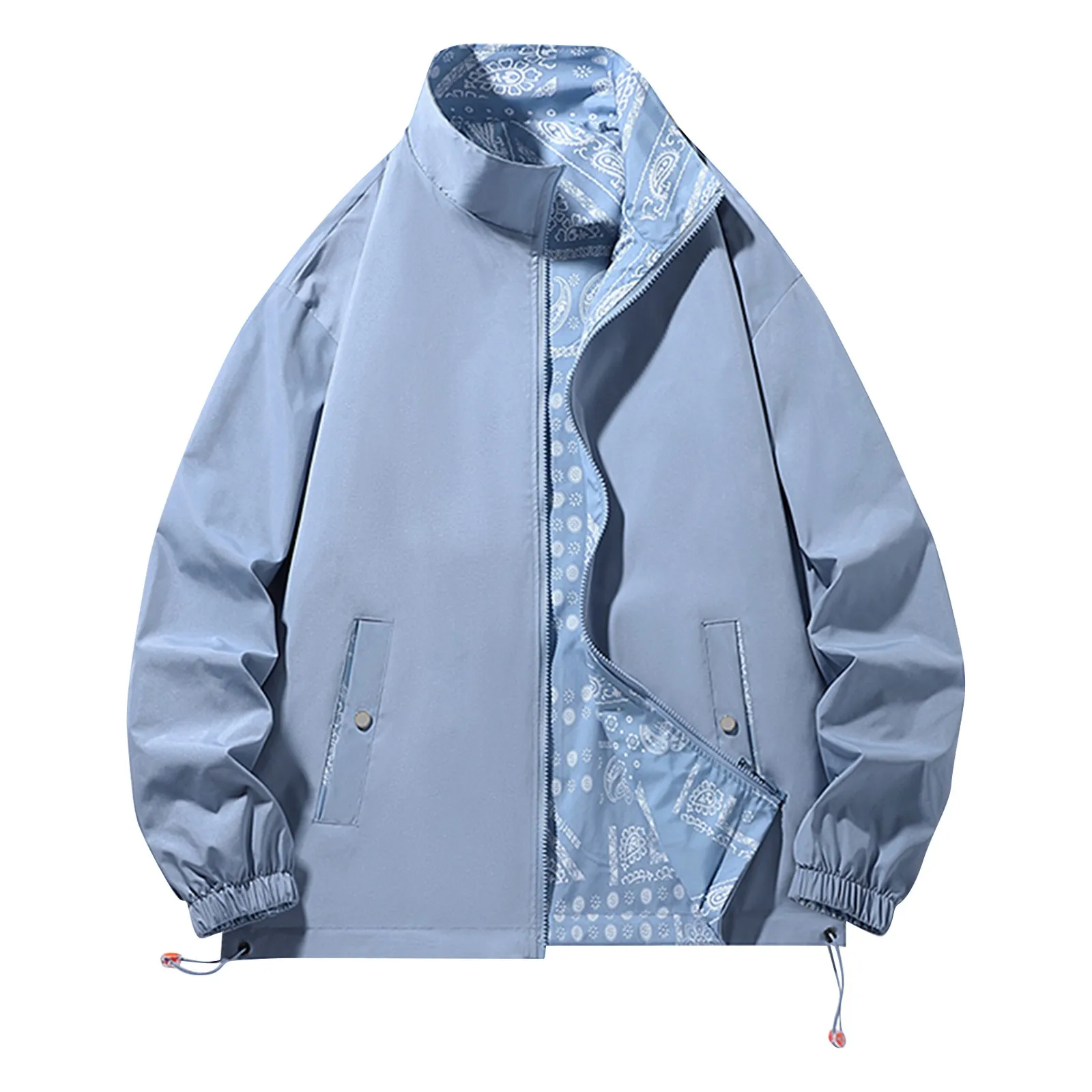 

Новая демисезонная Рабочая куртка с двусторонним воротником, молодежная свободная повседневная куртка, осенняя толстовка с капюшоном, 2023