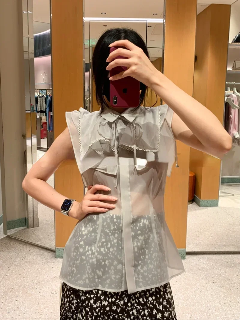 Новые японские блузки Kuzuwata женские кружевные лоскутные для тяжелой