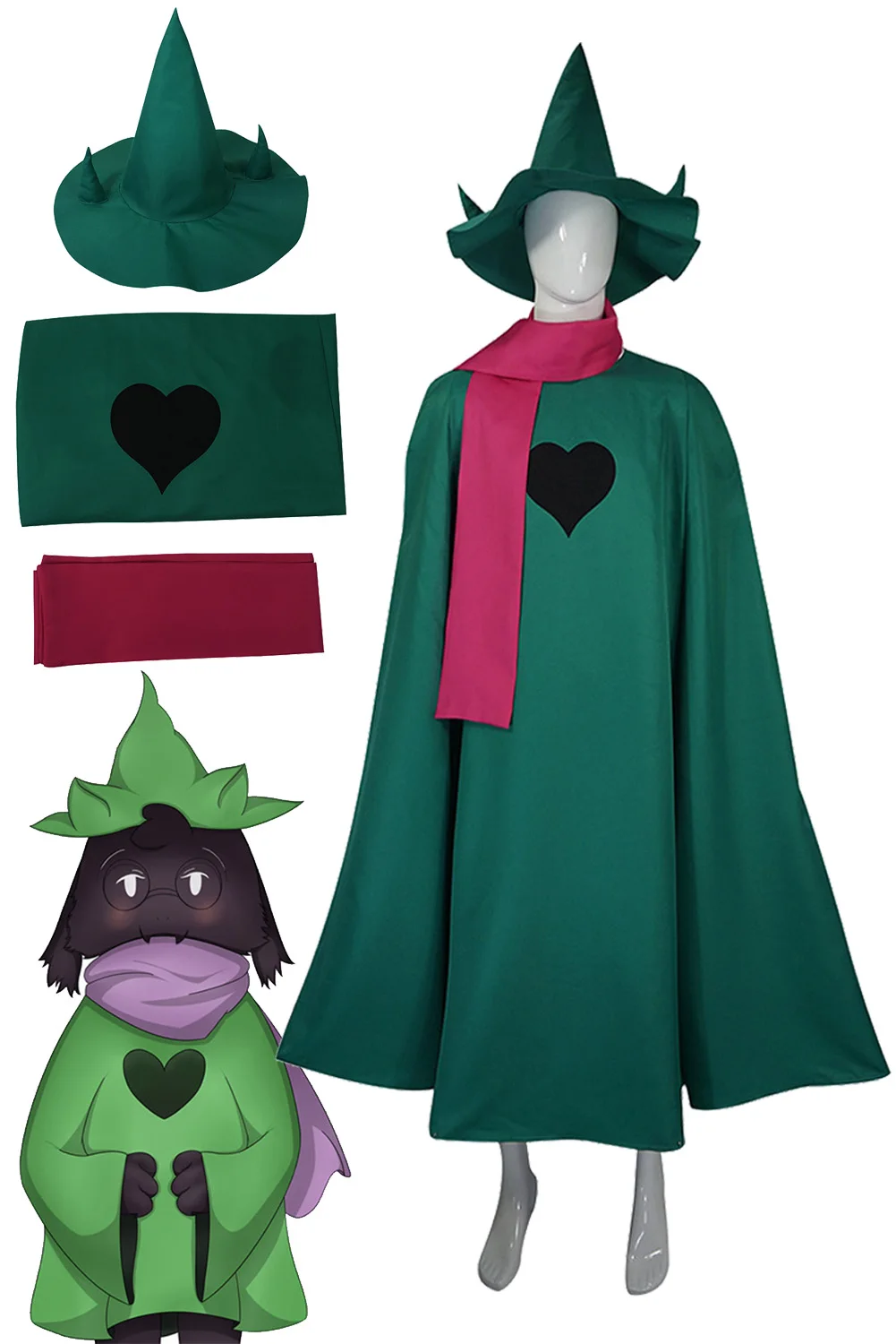 Маскировка DR Spanton косплей ролевая игра костюм Deltarune шляпа халат шарф Хэллоуин