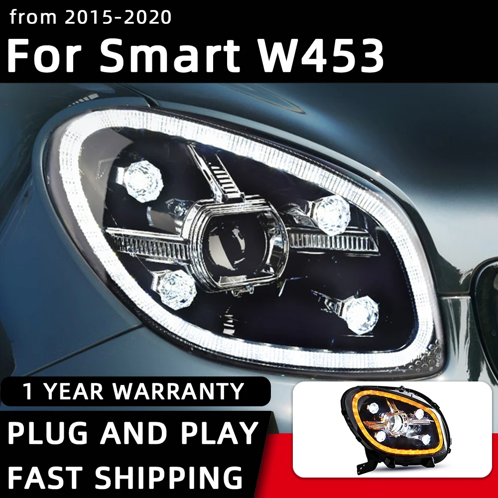 

Car Styling Headlights for Smart W453 LED Headlight 2015-2020 W453 Head Lamp DRL Signal Projector Lens Automotive Accessories