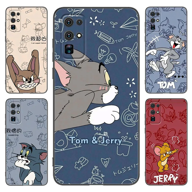 J-Jerrys Mouse Tom Cat Phone Case For Honor 70 90 200 Magic 4 5 6 Lite X5 X6A Plus X6 X6S X7A X7B X8 X8A X8B X9 4G X9A X9B 5G