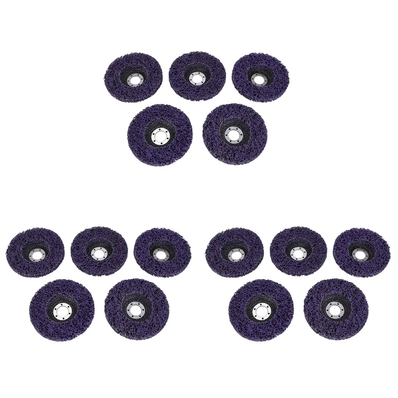 

Promotion! 15Pcs Abrasive Wheel Grinder Strip Disc 125 Mm Poly Strip Disc Wheel Paint Rust Removal Clean For Angle Grinder Remov