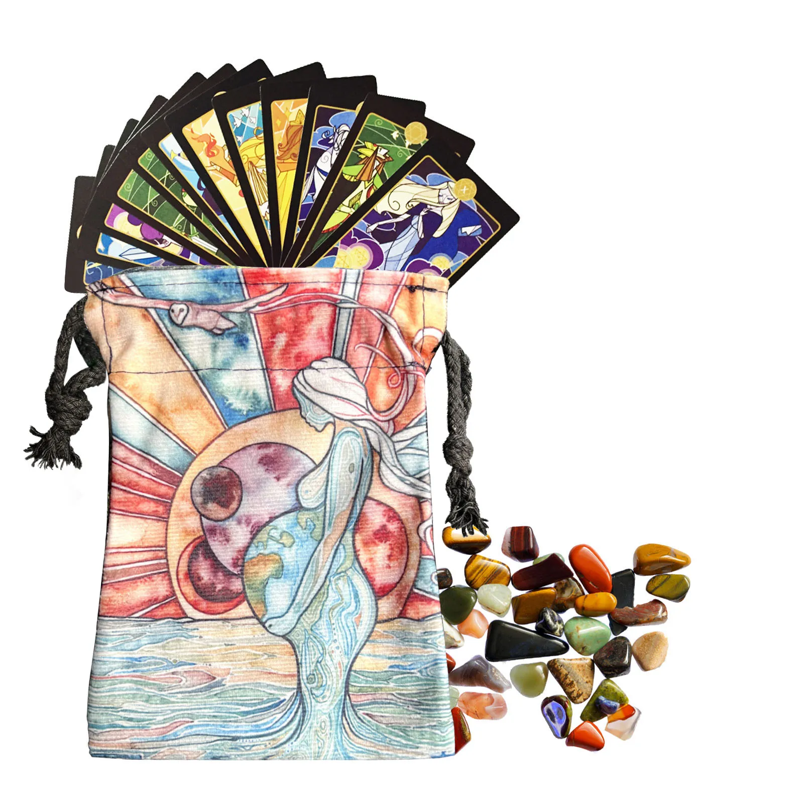 

Сумки для ТАРО и чехлы для карт Tarot, органайзер для карт и костей для любителей Tarot