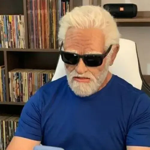 Новая маска старика вечеринка на Хэллоуин апрельский день дурака морщины полная