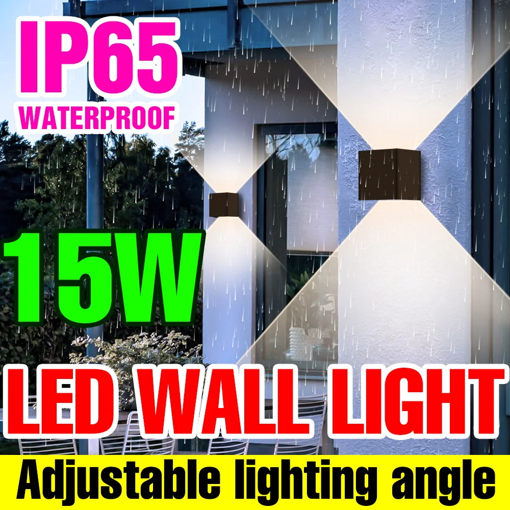 

LED Wall Lamp IP65 Waterproof Downlight Bedroom Bedside Lamp Garden Spotlight Indoor Stairs Night Light Balcony Wall Sconce Lamp