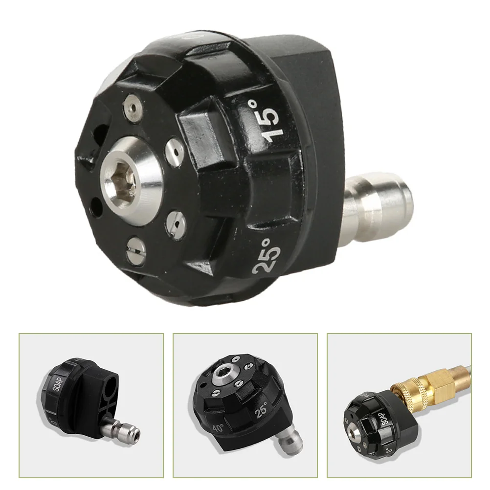 

Портативная 1/4 дюймовая сменная насадка для шланга высокого давления, регулируемая насадка для мойки высокого давления, аксессуары для мой...