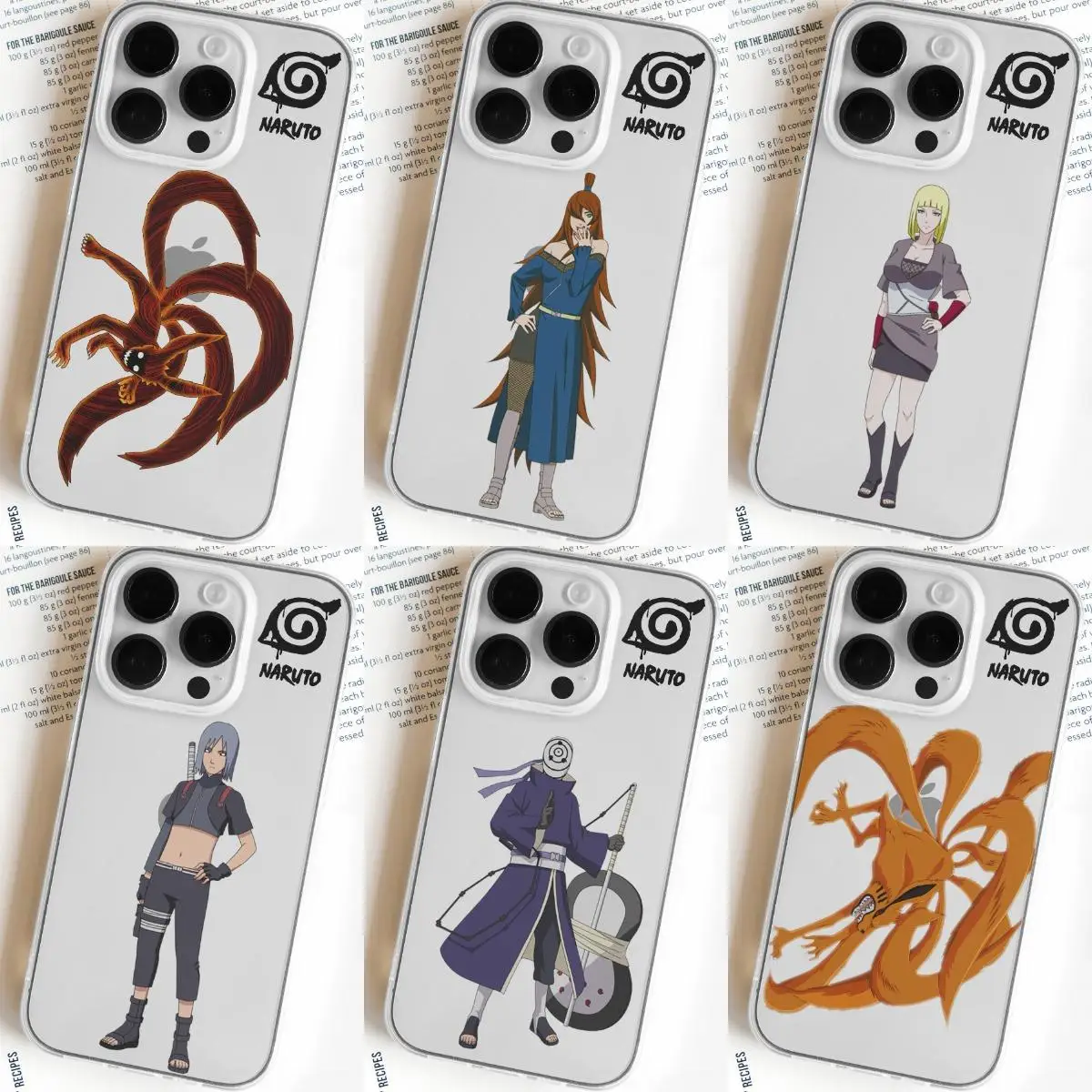 

Toys Iphone 14 Pro Max Case Soft Anime Naruto Leaf Village Silicone 13 12 11 X XR XS8 7Plus/case Sakura Transparent Sasuke Ninja
