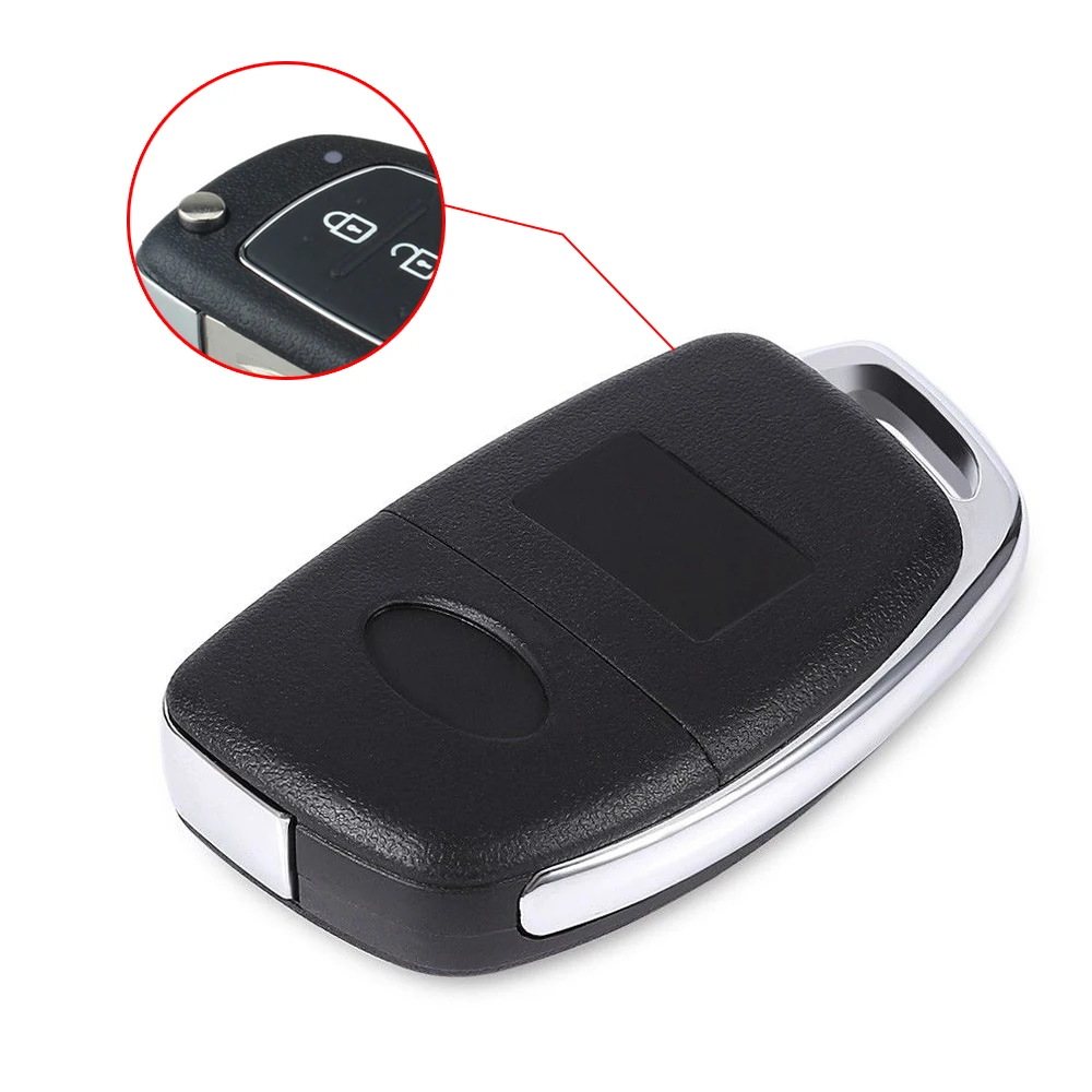 

1pcs Black 3 White 1 Red Key Car Hyundai 4 Key Folding Key Shell Interior Accessories