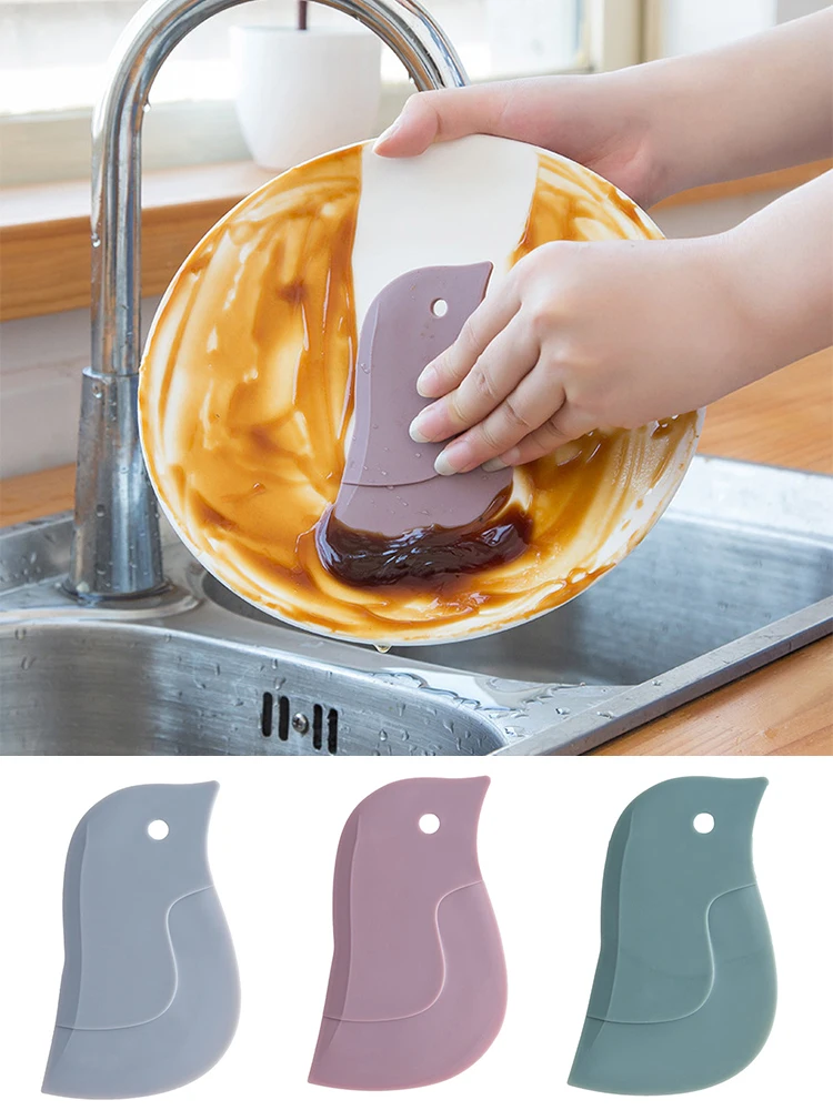 

Multifunction Penguins Squeegee Scraper Oil Plate Scraping Window Door Gap Cleaning Tool Baking Spatulas Tools Kitchen Supplies