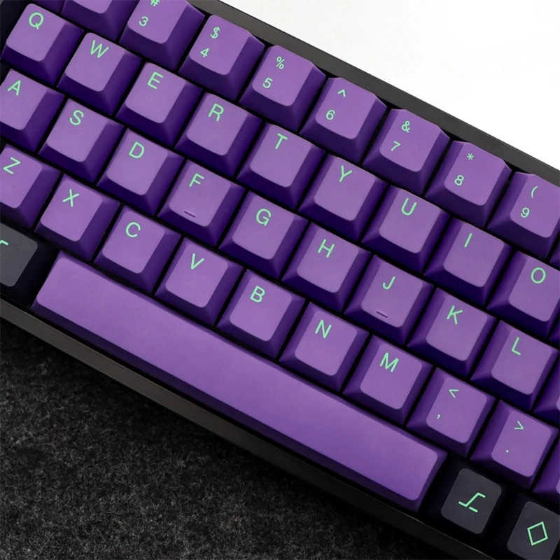 

135 Keys Cherry Profile Keycap PBT DYE-SUB EVA Custom Keycap Set For GK61/64/68/84/980 Mechanical Keyboard Purple Keycap JIAN