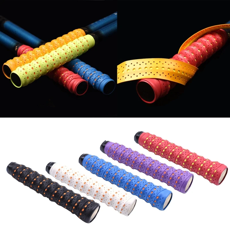 

Tennis Badminton Racket Overgrip Anti-Slip Absorbent Tennis Handle Grip Squash Racque Overgrip Slingshot Winding Strap