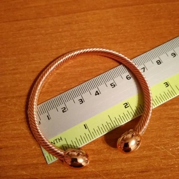 Vintage Therapeutic Magnetic Bracelet for Women Men Healing Healthy Energy Power Open Bracelet Arthritis Pain Relief Twisted 6