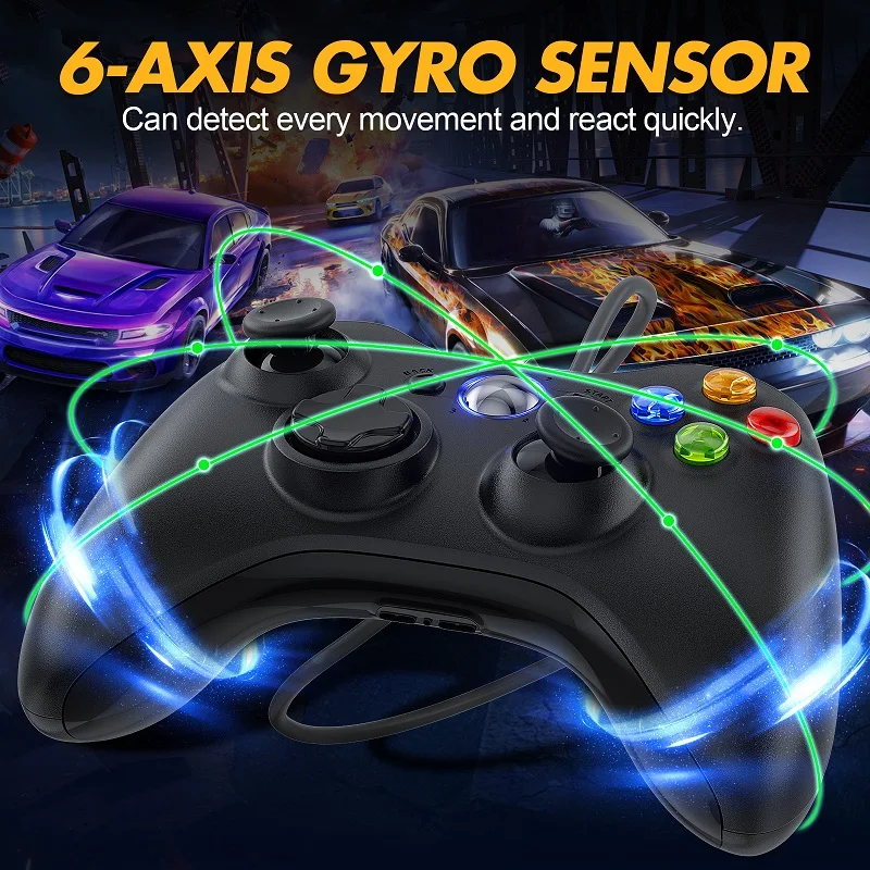 Контроллер для Xbox 360 — геймпад с эффектом Холла и двойной вибрацией поддержка