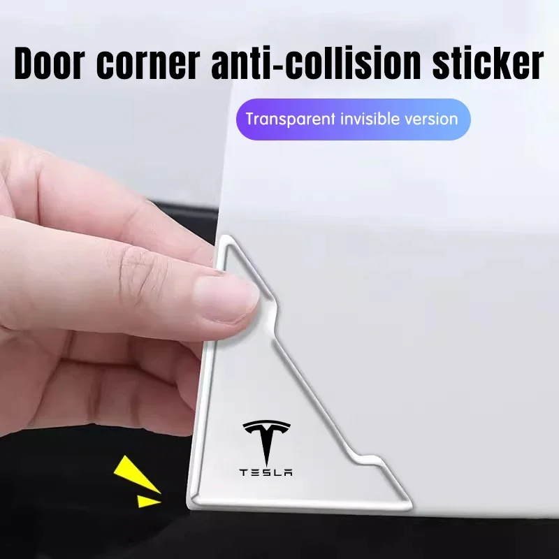 Дверные угловые чехлы с логотипом автомобиля для Tesla Model 3 Y S X Roadster P75D P85D P90D P100D