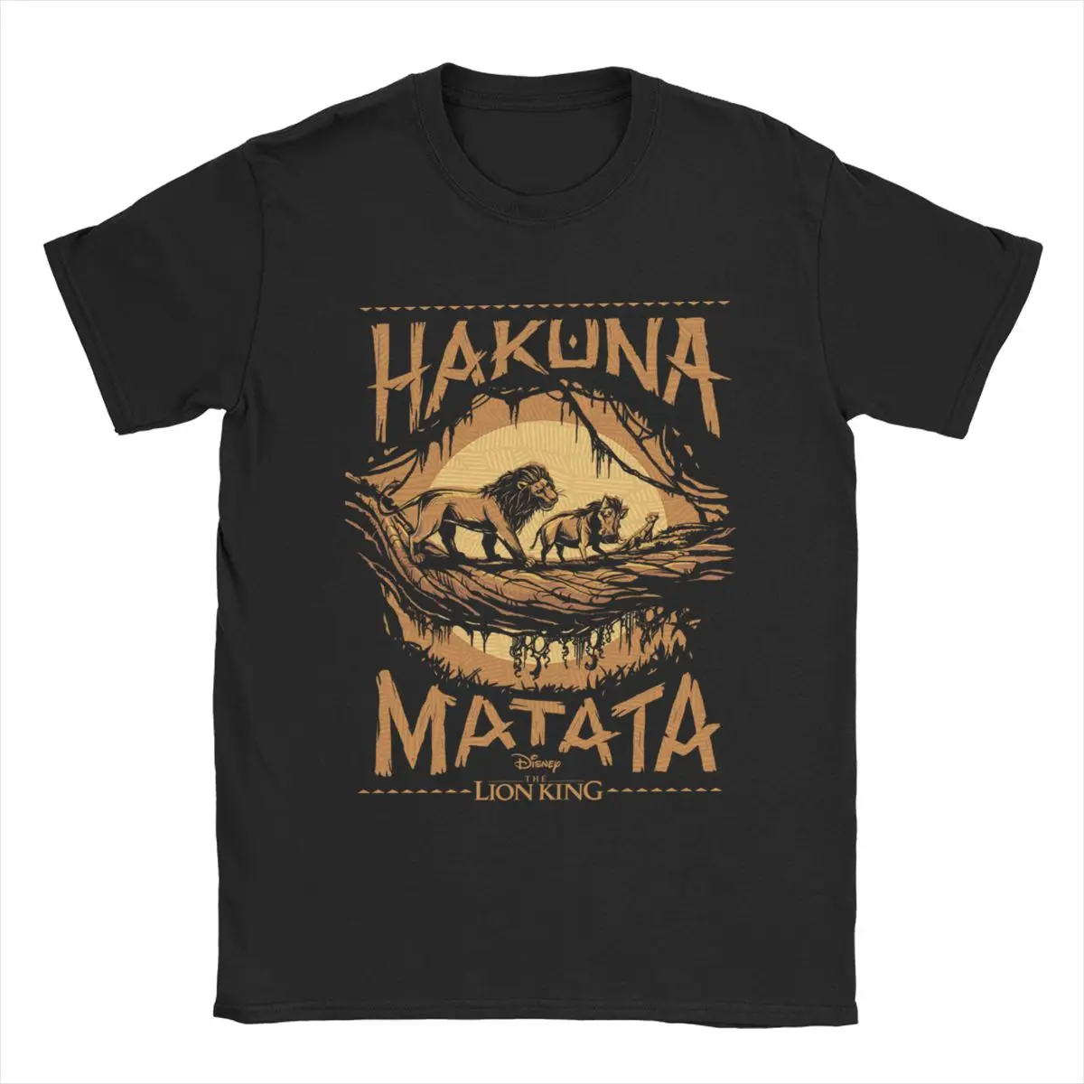 

Disney The Lion King Hakuna Poster Men T Shirts Casual Tees Short Sleeve O Neck T-Shirt Cotton New Arrival Clothing