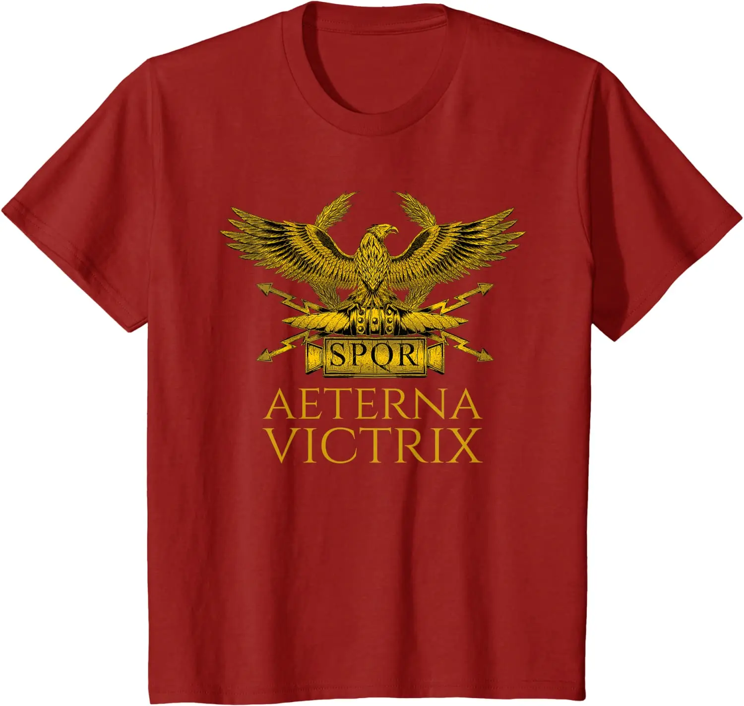 Футболка Ancient Rome - Aeterna Victrix - Roman Legionary Eagle SPQR с короткими рукавами, повседневная, 100% хлопок, с круглым вырезом, летние футболки (art.: 3920d80deabcb) - 3920d80deabcb