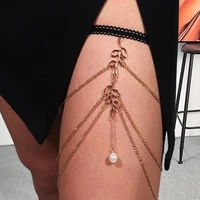gorgeous leg chain all match good looking anti deformed women thigh chain lady body jewelry thigh chain