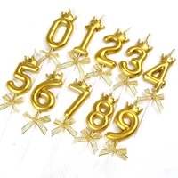 champagne number 0 9 happy birthday cake candles topper decor party supplies decor candles diy home decor supplies number candle