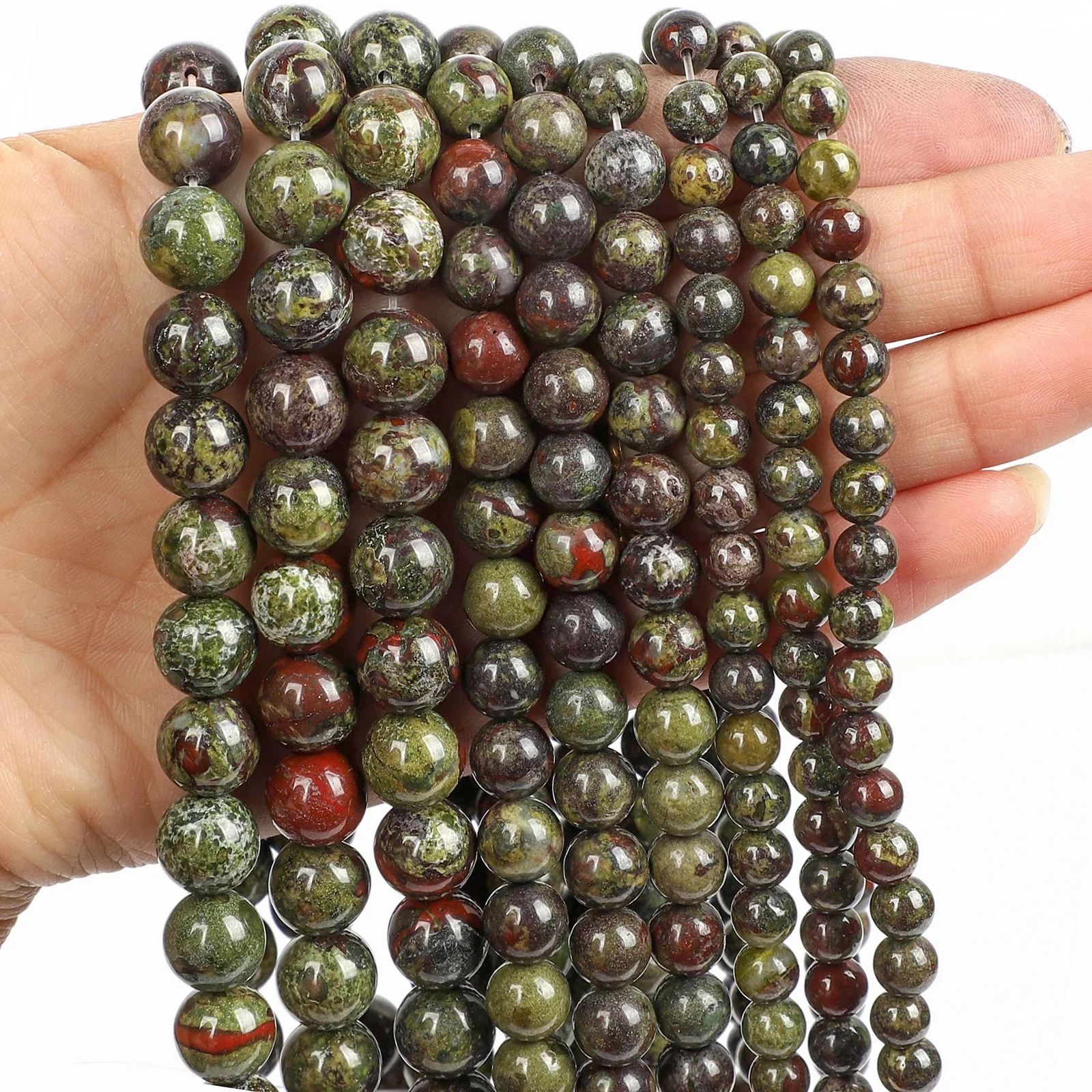 Бусины из натурального камня драконическая кровь круглые бусины россыпью