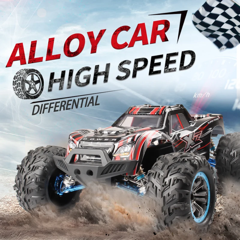 Фото F21A 2.4G 1:10 85 км/ч Высокоскоростной 4WD радиоуправляемый автомобиль со светодиодным внедорожным пультом дистанционного управления Drift Monster Truck для взрослых и детей, игрушки №2