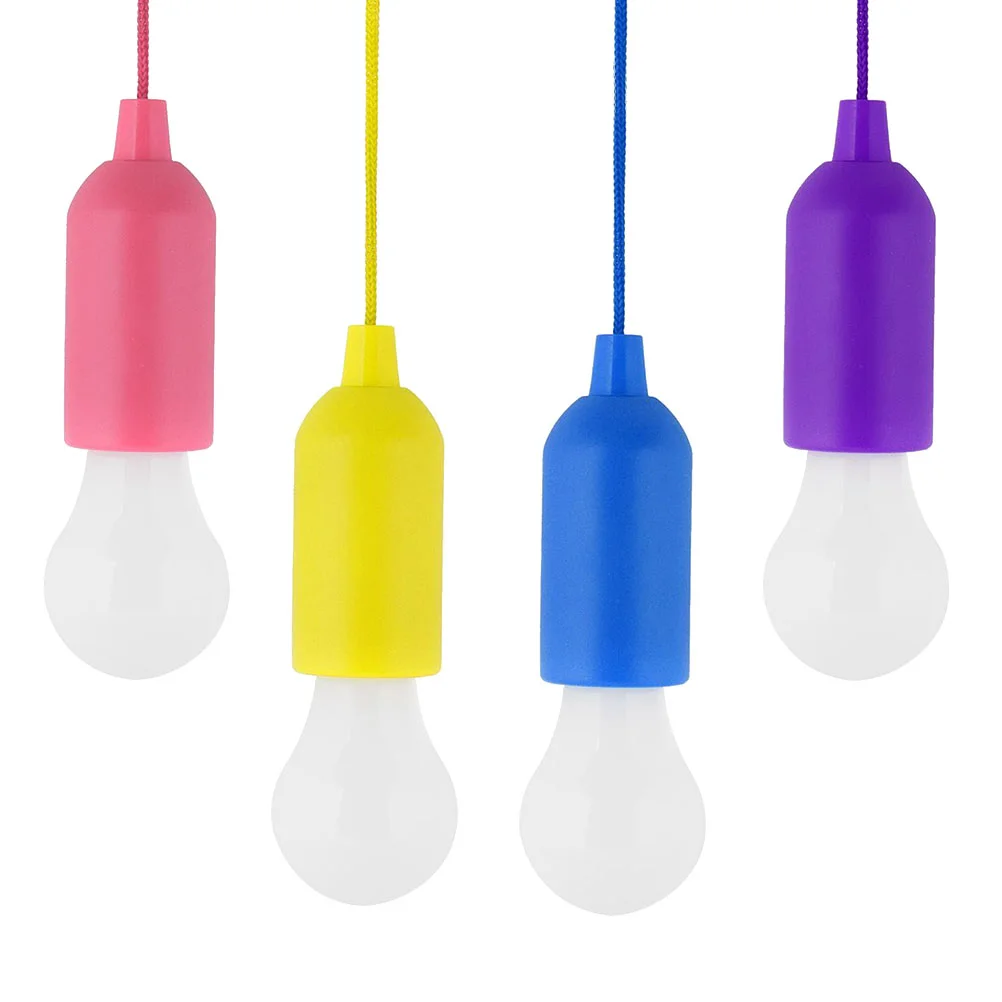 

4pcs Cord Lights Night Lights Bulb Modern Colorful Pendant Bulb Lights
