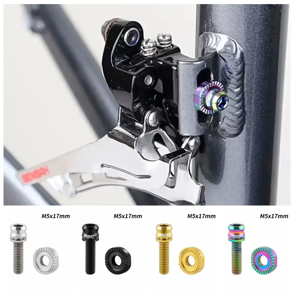 Титановый сплав крепежный винт для переднего колеса велосипеда полумесяц шайба