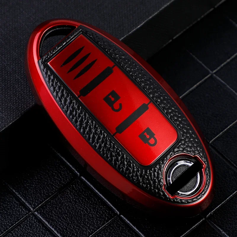 

Кожаный ТПУ чехол для автомобильного ключа чехол для Nissan Qashqai J10 J11 X-Trail T31 T32 Kicks Tiida Pathfinder чехол Infiniti