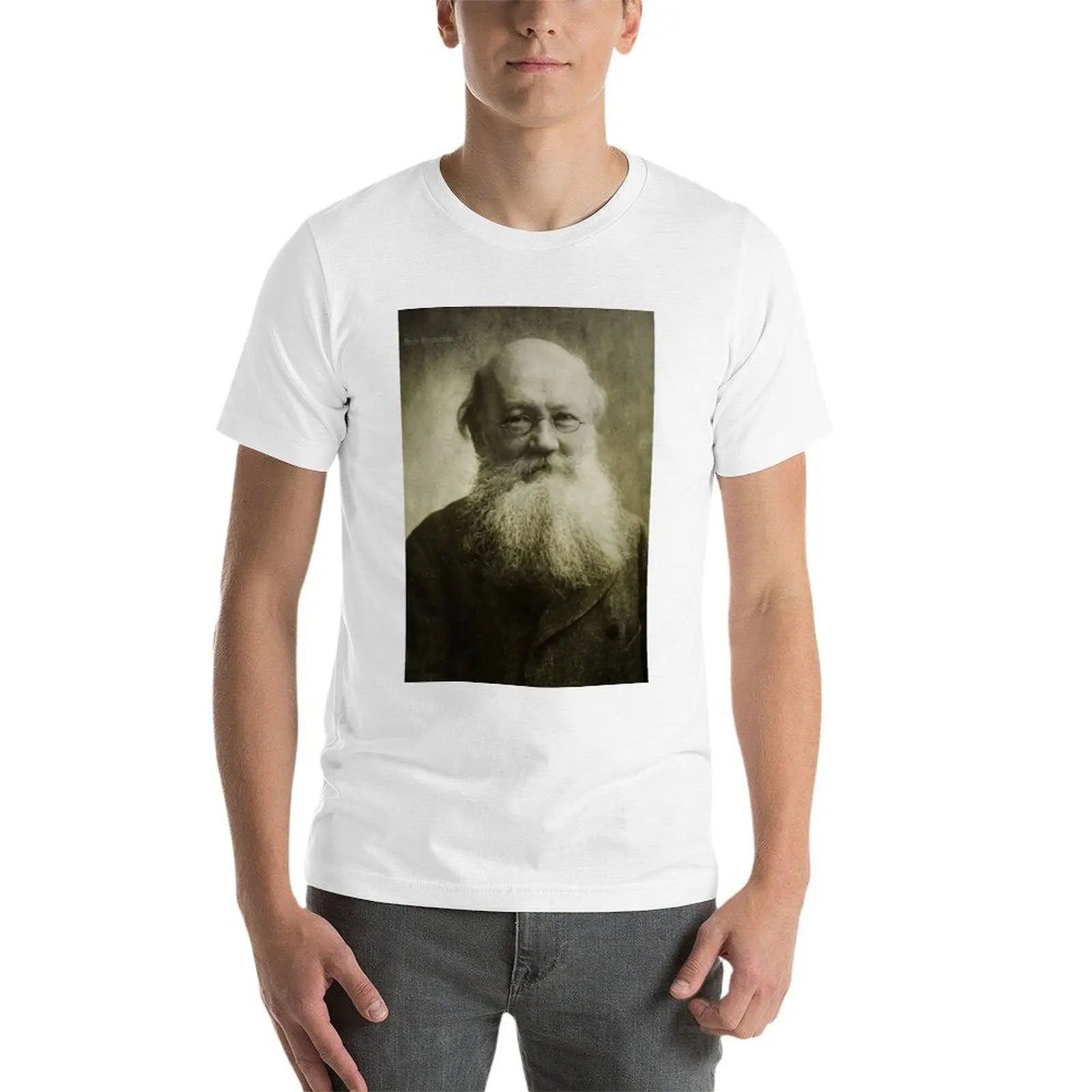 Фото Футболка Peter Kropotkin, мужская футболка с графическим принтом, футболка с изображением Питера Кропоткина. №3