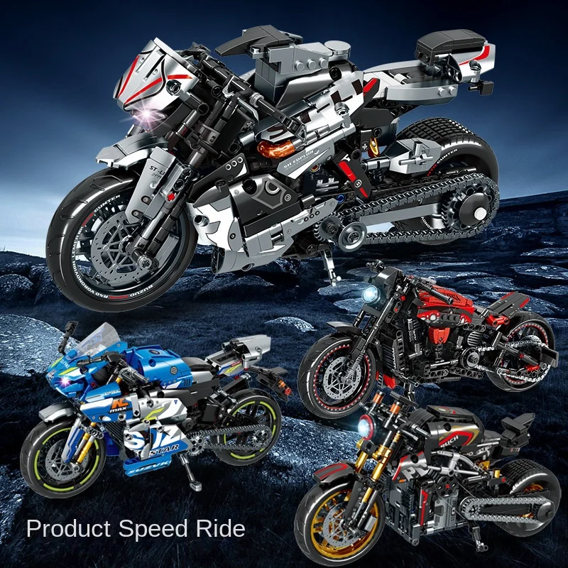 Модель мотоцикла Leibao 8160 модель маленького подарок для мальчика