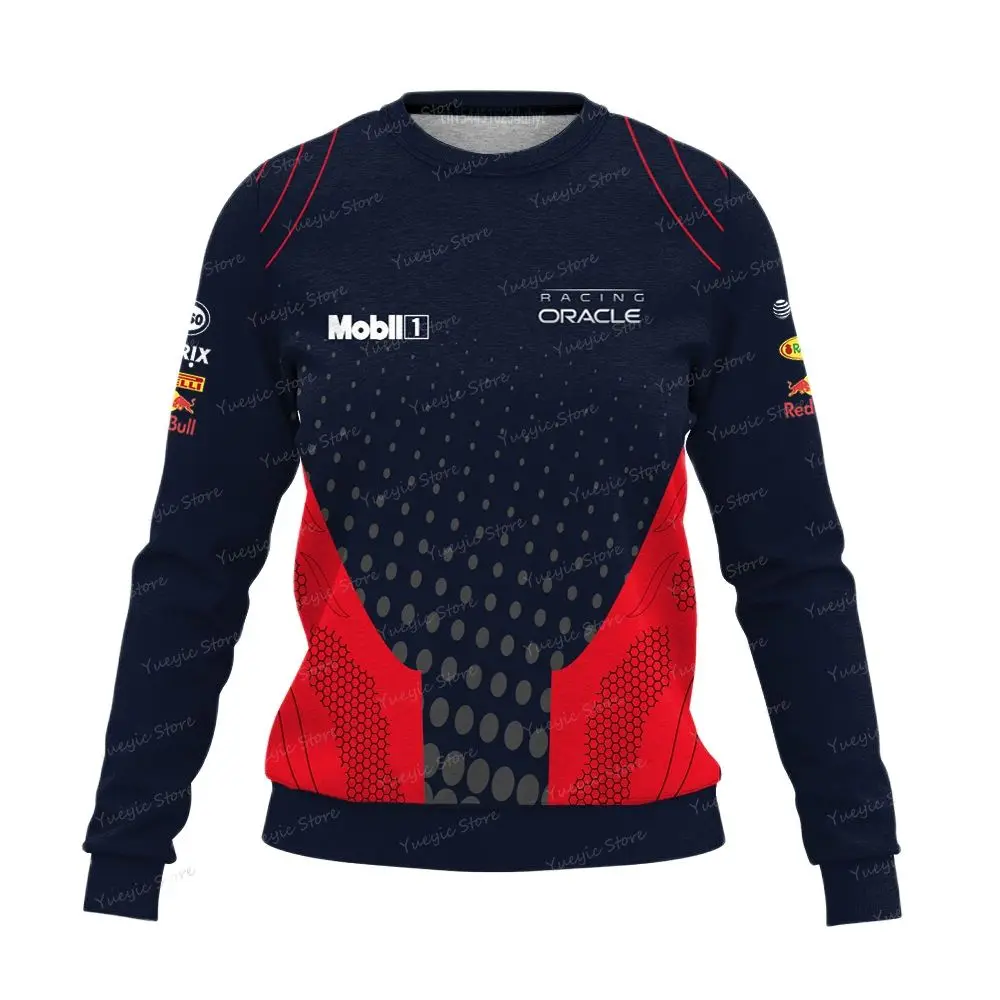

3D Fashion New Hot F1 Red Racing Men's Pullover Series Outdoor Sweatshirt Top Women's Bull Plus Size Top