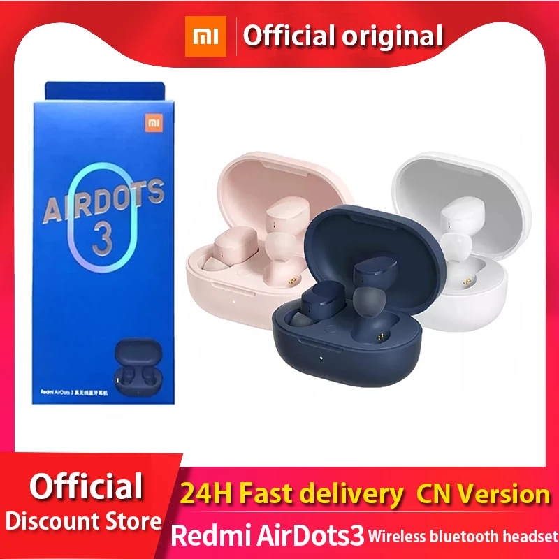 

Redmi Airdots 3 fone bluetooth 5.2 Headset True Wireless Adaptive Stereo Touch Headset Gaming Earbuds xiaomi official store new