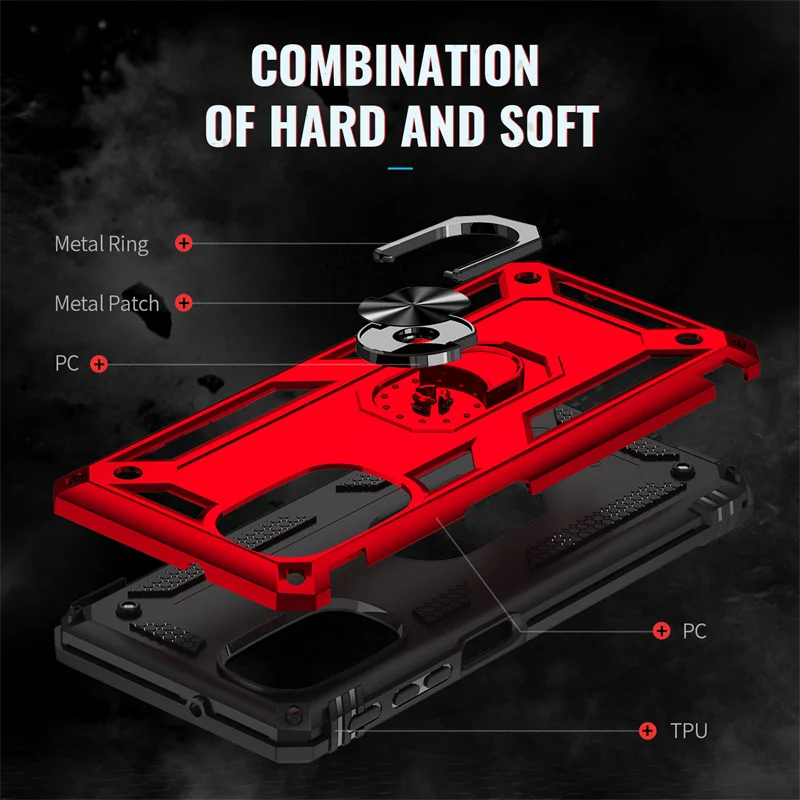 for motorola g31 g41 g51 g71 5g case car magnetic ring stand holder cover for moto e20 e30 e40 armor shockproof phone cases free global shipping