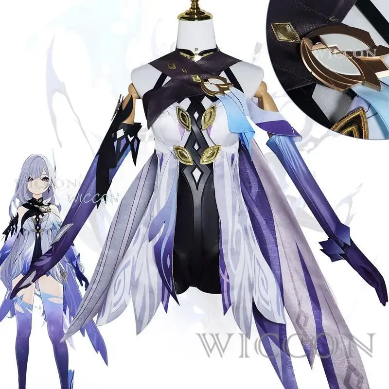Женский костюм для косплея аниме Genshin дамский Хэллоуина