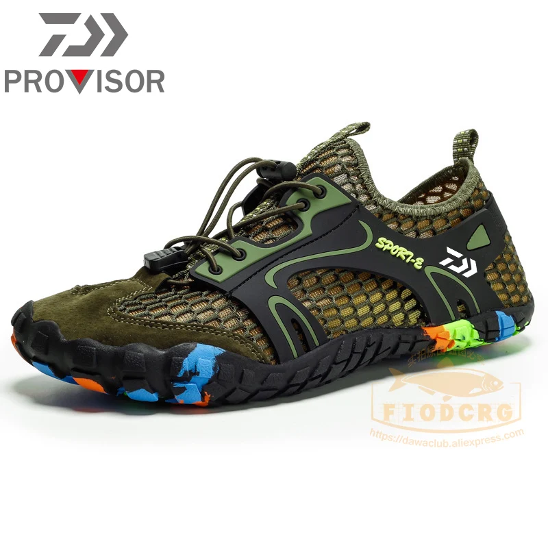 

Daiwa Unisex Large Size Men Fishing Shoes Summer Mesh Men Breathable Hollow Outdoor Leisure Wading Hiking Outdoor Beach Shoes