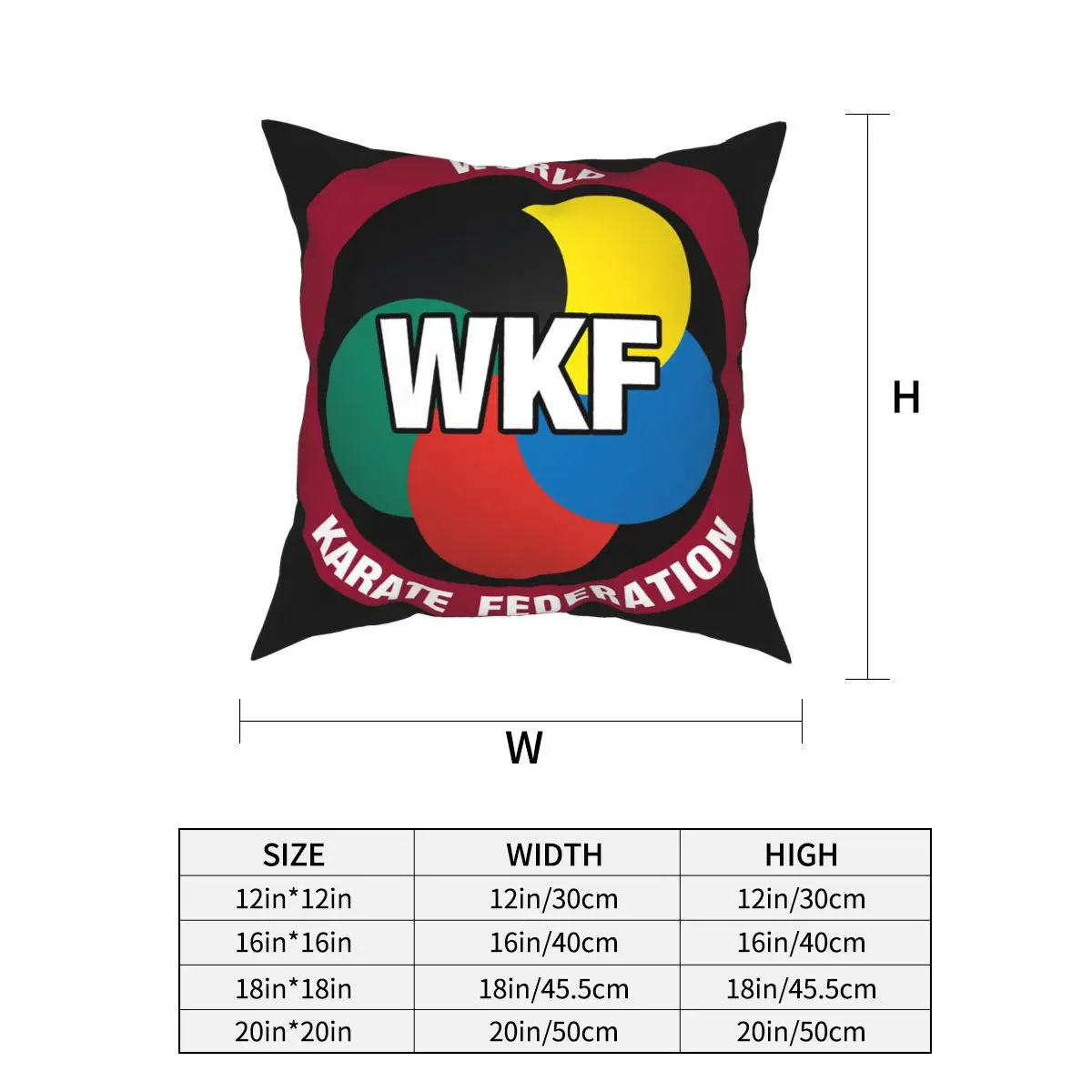 Новинка Wkf Karate логотип Мировой лиги мужской размер S M L Xl 2Xl 3Xl Wom много цветов