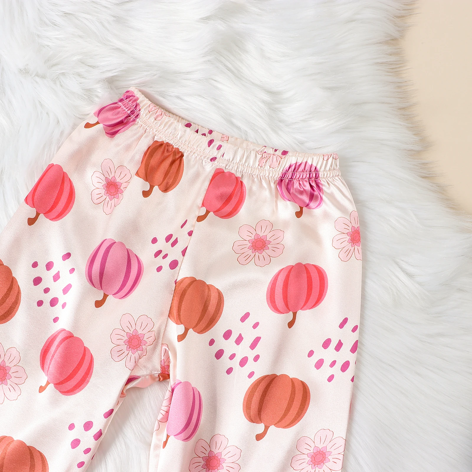 BeQeuewll детские пижамные комплекты с принтом тыквы для девочек одежда сна малышей